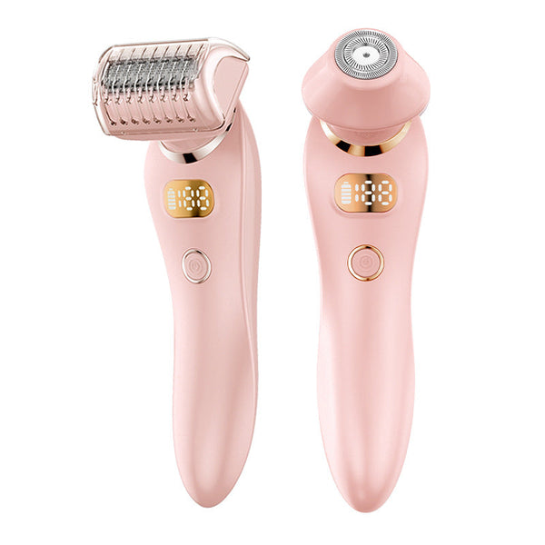 U34 Pink 2 In 1 Electric Razor For Women Multifunctional Rechargeable Hair Removal Shaver Women's Razors
