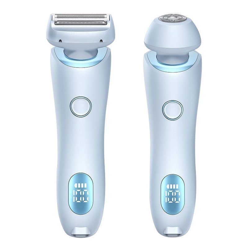 Blue 2 In 1 Electric Razor For Women Multifunctional Rechargeable Hair Removal Shaver Women's Razors