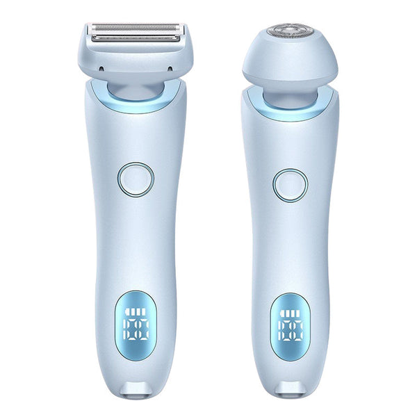 Blue 2 In 1 Electric Razor For Women Multifunctional Rechargeable Hair Removal Shaver Women's Razors