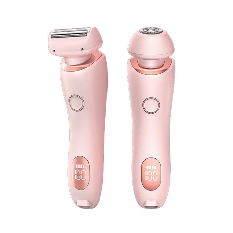 Pink 2 In 1 Electric Razor For Women Multifunctional Rechargeable Hair Removal Shaver Women's Razors