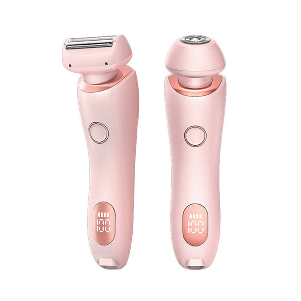 Pink 2 In 1 Electric Razor For Women Multifunctional Rechargeable Hair Removal Shaver Women's Razors