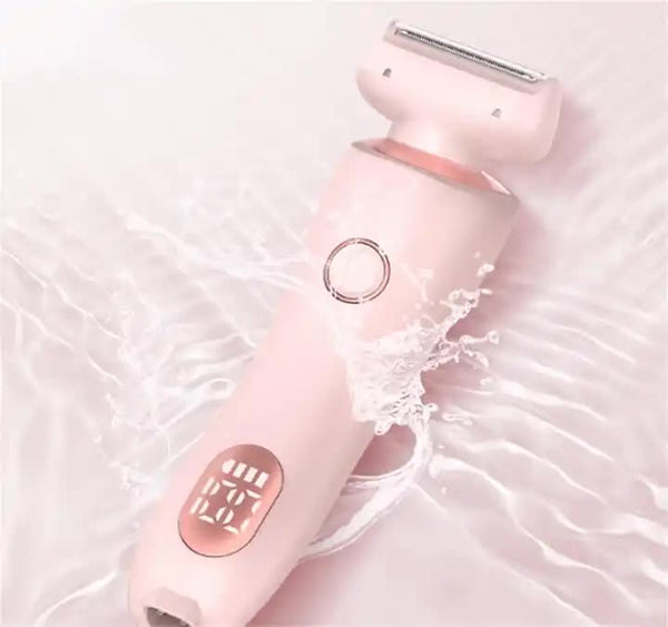 Pink 2 In 1 Electric Razor For Women Multifunctional Rechargeable Hair Removal Shaver Women's Razors
