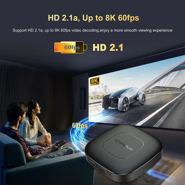 Android Tv Express 8K+ Streaming Box Ultra Hd 13.0 2G+8G With Voice Bluetooth Controller Internet & Media Streamers