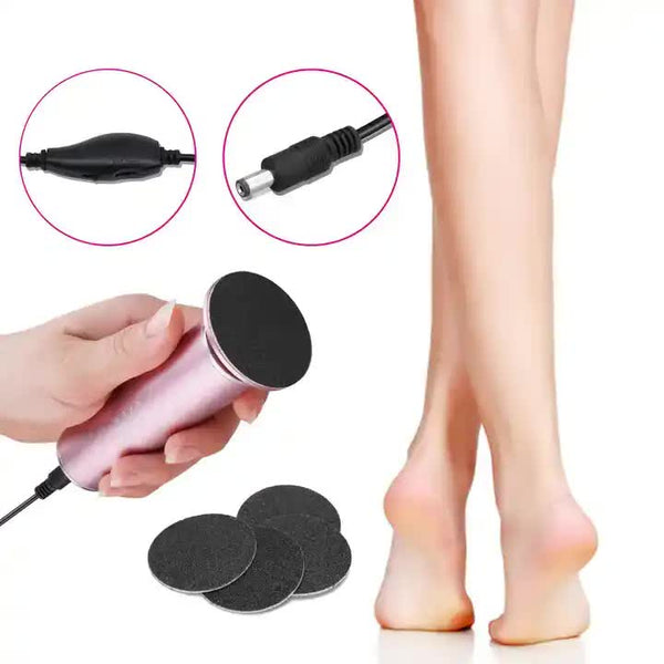 Pink Electric Foot Callus Remover Portable Pedicure Tool For Smooth Feet Electric Files & Tools