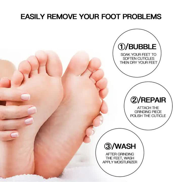 Pink Electric Foot Callus Remover Portable Pedicure Tool For Smooth Feet Electric Files & Tools