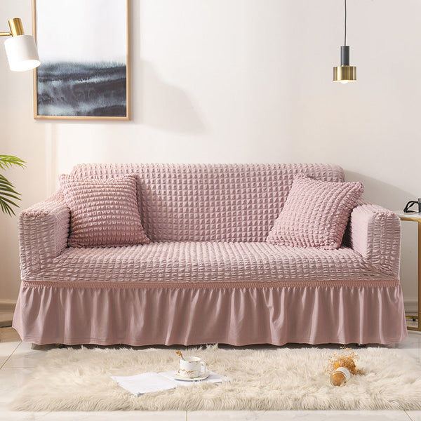 Elosung Elastic Sofa Cover Pink (305 X 360Cm) Slipcovers