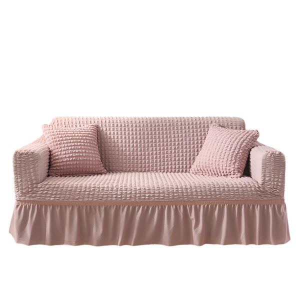 Elosung Elastic Sofa Cover Pink (305 X 360Cm) Slipcovers