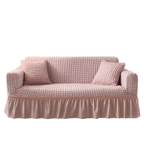 Elosung Elastic Sofa Cover Pink (305 X 360Cm) Slipcovers