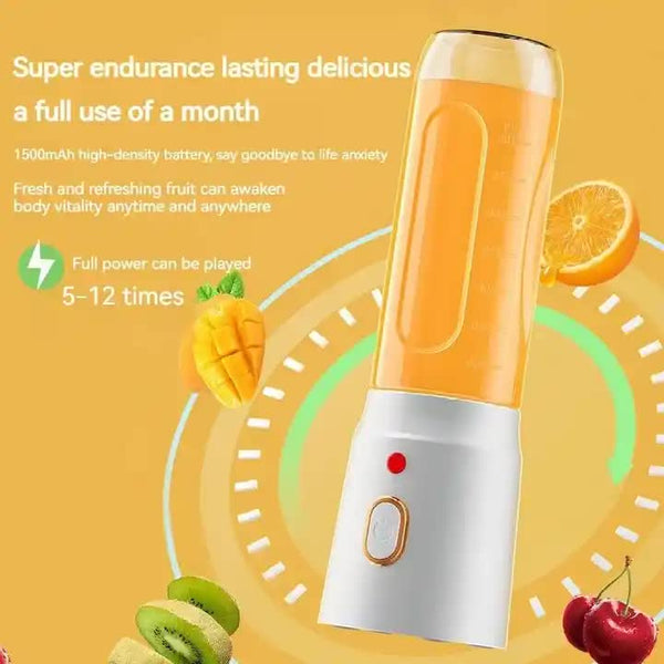Portable Rechargeable Blender 450Ml High Speed Personal Smoothie Maker Handheld Blenders