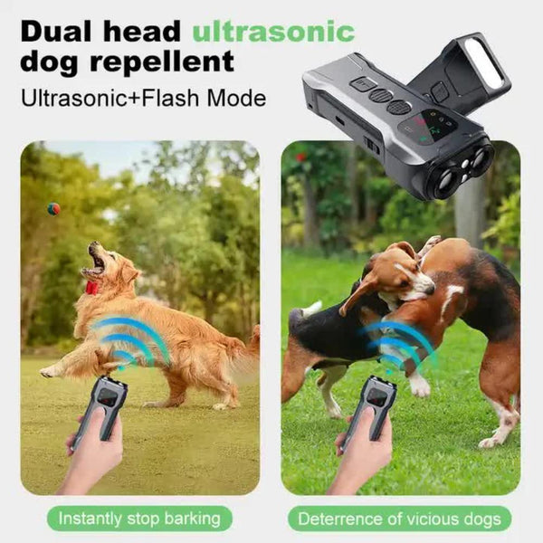 Elosung P9 Ultrasonic Dog Repellent Device Dual Mode Flashlight Deterrent Other Training & Obedience