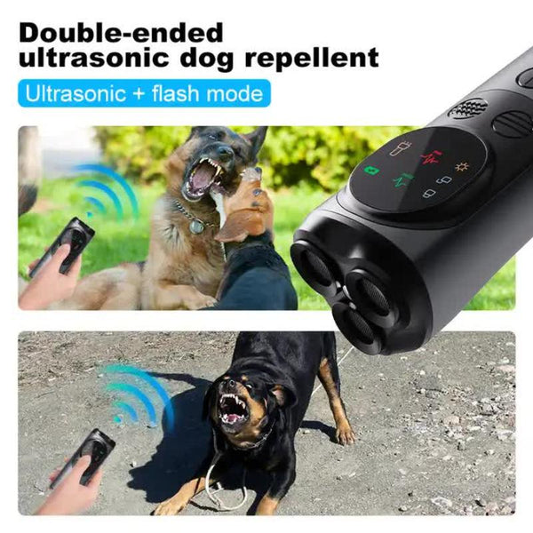Elosung P10 Black Ultrasonic Dog Repellent Device Dual Mode Flashlight Deterrent Other Training & Obedience