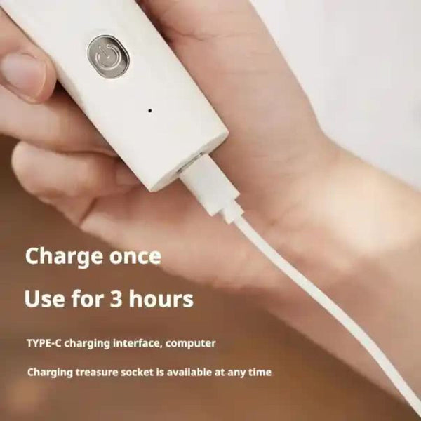 Elosung White T70 4 In 1 Pet Grooming Kit Full Body Detail Paw Hair Trimmer Nail Grinder Dog Grooming