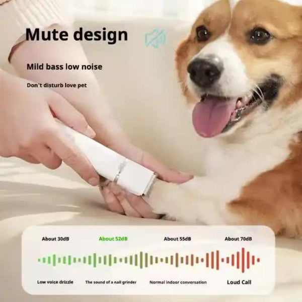 Elosung Blue T70 4 In 1 Pet Grooming Kit Full Body Detail Paw Hair Trimmer & Nail Grinder Dog Grooming