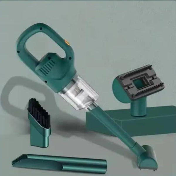 Elosung Green Portable Cordless Vacuum Cleaner 120W 10Kpa Suction 2000Mah Battery Lightweight Design With Soft Brush Attachment Vacuum Cleaners