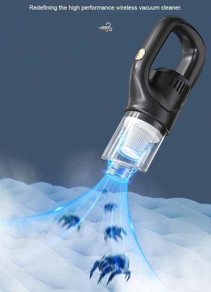 Elosung Green Portable Cordless Vacuum Cleaner 120W 10Kpa Suction 2000Mah Battery Lightweight Design With Soft Brush Attachment Vacuum Cleaners