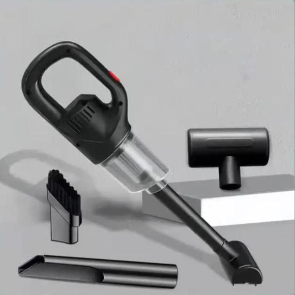 Elosung Black Portable Cordless Vacuum Cleaner 120W 10Kpa Suction 2000Mah Battery Lightweight Design With Soft Brush Attachment Vacuum Cleaners