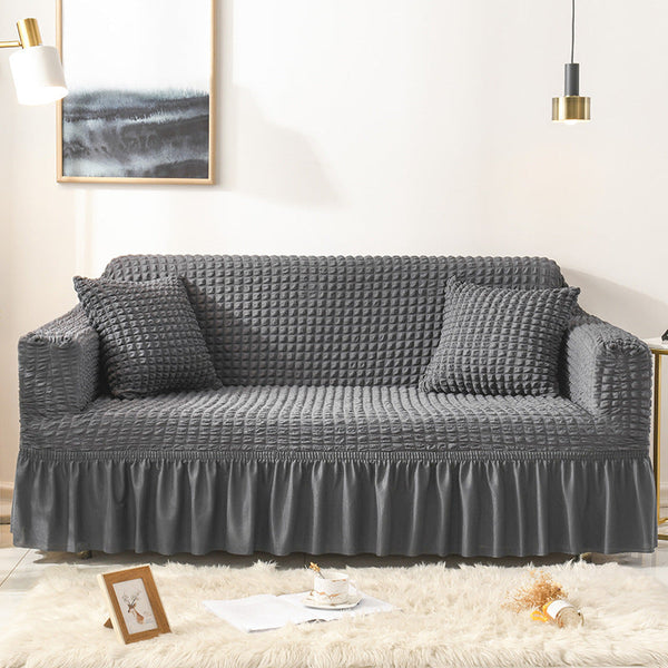 Elastic Sofa Cover Gray (145 185Cm) Slipcovers
