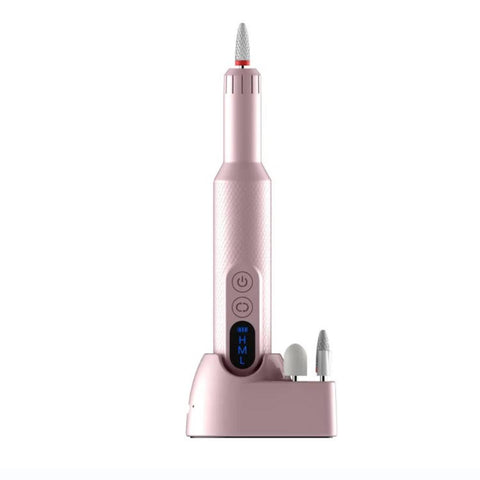 Elosung Pink Electric Nail Drill Machine M3 Speed Usb C Rechargeable Manicure & Pedicure Tool With 6 Ceramic Bits Electric Files & Tools