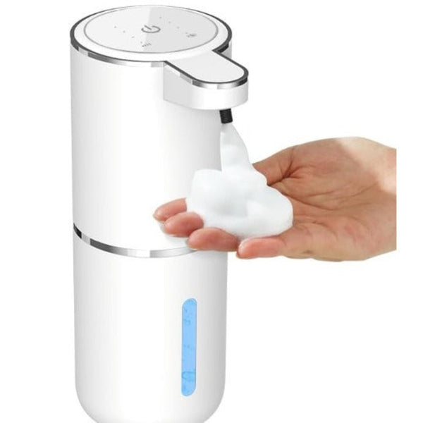 Elosung White Automatic Foaming Soap Dispenser With Rechargeable Battery Touch Control 380Ml Capacity Ipx5 Waterproof Soap Dishes & Dispensers