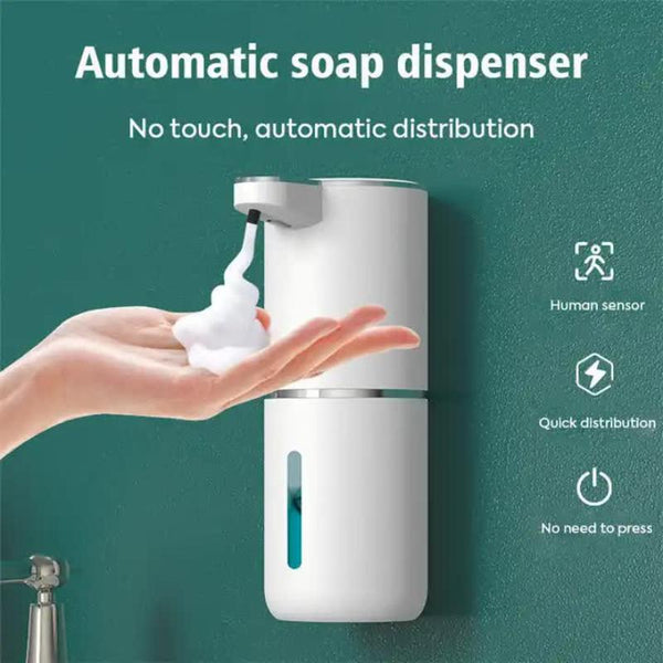 Elosung Black Automatic Foaming Soap Dispenser With Rechargeable Battery Touch Control 380Ml Capacity Ipx5 Waterproof Clippers & Trimmers