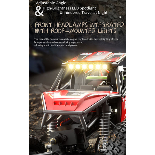 Elosung Rock Antelope Rc Car 2.4Ghz Simulation Off Road Climbing Vehicle With Rechargeable Battery (Red) Rc Model Vehicles