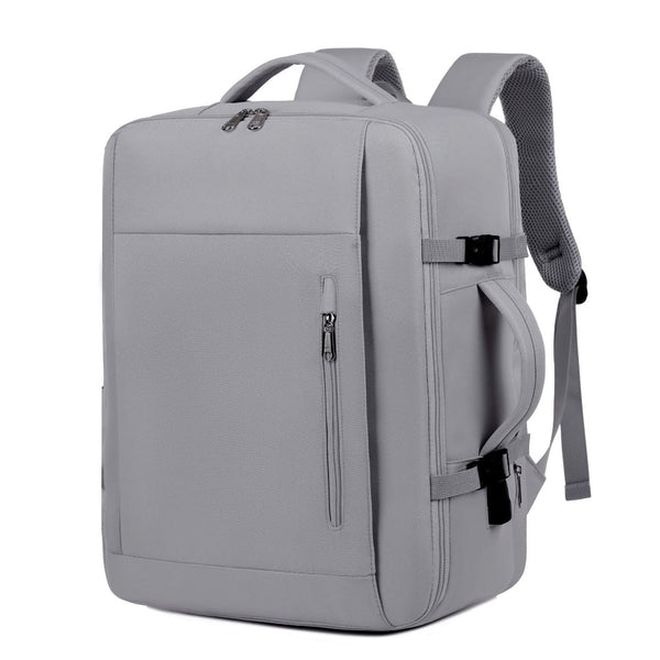 Gray Expandable Backpack With Usb Port Multi Functional Outdoor Commuter & Laptop Bag Laptop Cases & Bags