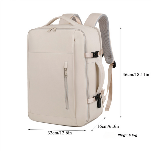 Gray Expandable Backpack With Usb Port Multi Functional Outdoor Commuter & Laptop Bag Laptop Cases & Bags