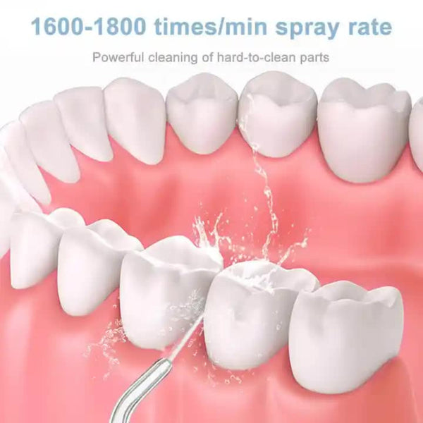 Elosung L10 Pink Handheld Electric Water Flosser Rechargeable Teeth Cleaner For Use Air & Water Flossers