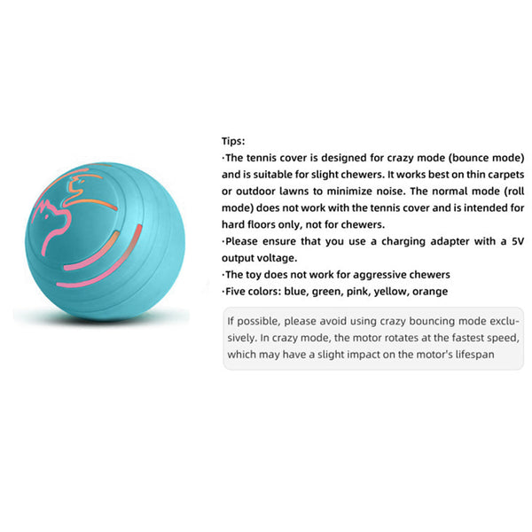 2Pcs Pink Rechargeable Automatic Jumping Pet Toy Ball Interactive Smart Play For Dogs & Cats Dog Toys