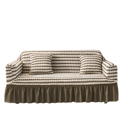 Elastic Sofa Cover Two Color Coffee (145 185Cm) Slipcovers