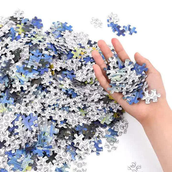 (2 Pcs) 1000 Piece Cherry Blossoms Jigsaw Puzzle High Difficulty Stress Relief Toy Puzzles
