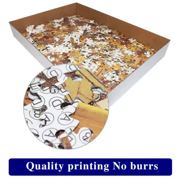 (2 Pcs) 1000 Piece Cherry Blossoms Jigsaw Puzzle High Difficulty Stress Relief Toy Puzzles