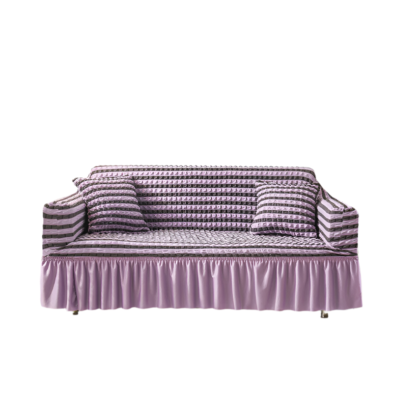 Elastic Sofa Cover Purple (145 185Cm) Slipcovers