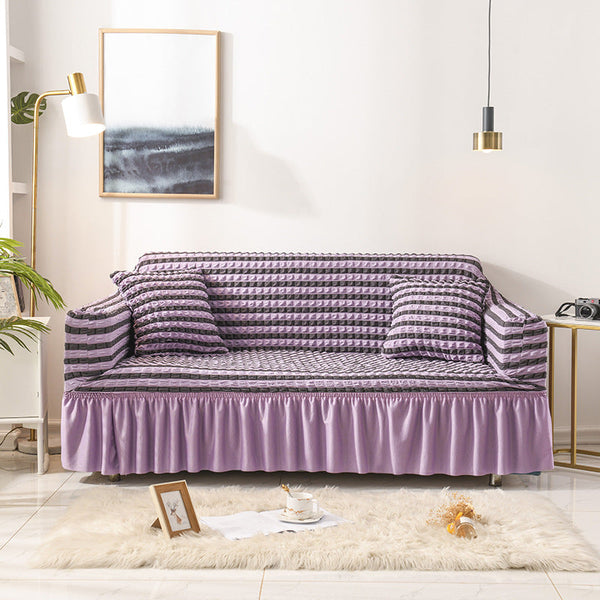 Elastic Sofa Cover Purple (145 185Cm) Slipcovers