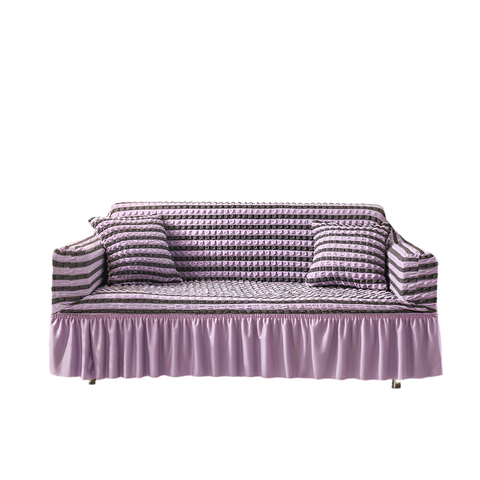 Elastic Sofa Cover Purple (145 185Cm) Slipcovers
