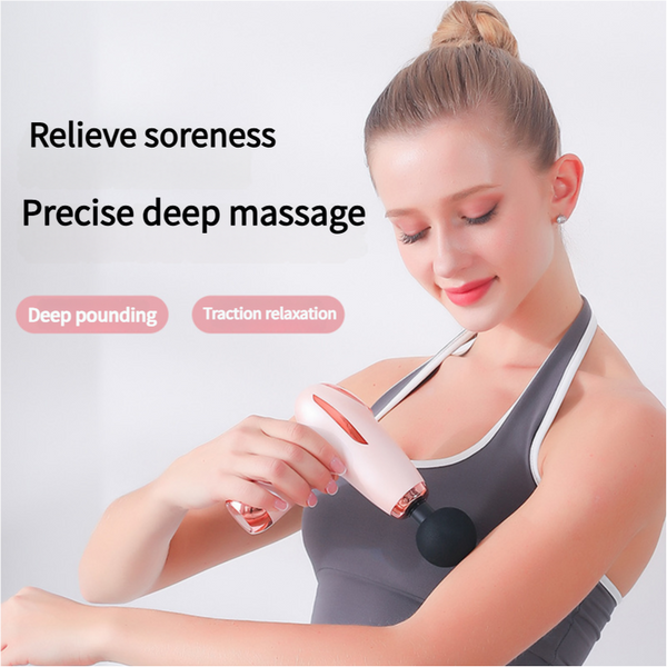 Pink Mini Fascia Gun 6 Speed Muscle Massage Type C Charging 5W Power Massagers