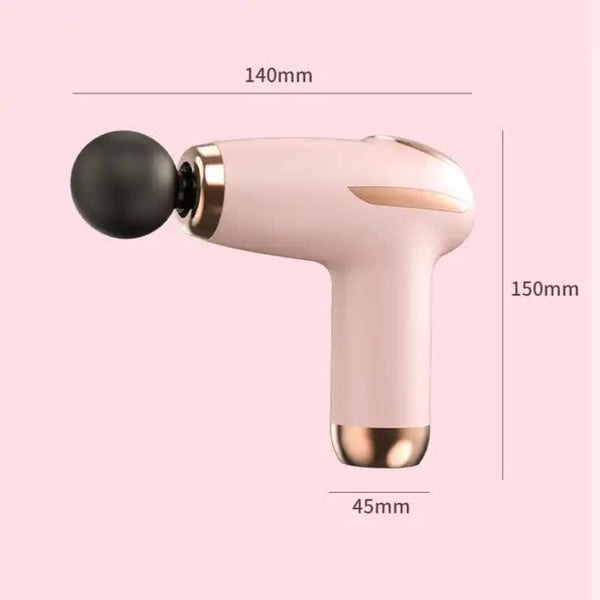 Pink Mini Fascia Gun 6 Speed Muscle Massage Type C Charging 5W Power Massagers