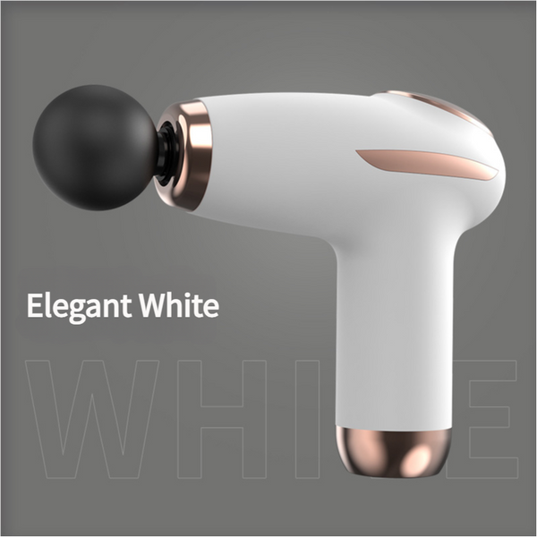 White Mini Fascia Gun 6 Speed Muscle Massage Type C Charging 5W Power Massagers