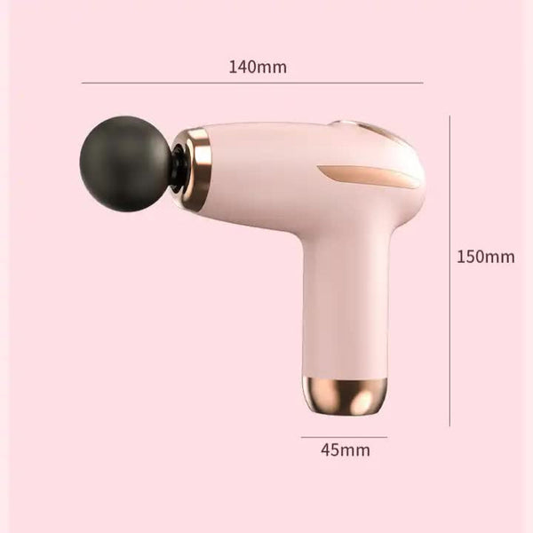 White Mini Fascia Gun 6 Speed Muscle Massage Type C Charging 5W Power Massagers
