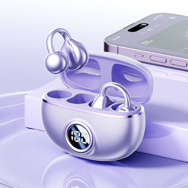 Elosung Purple M97 Spherical Ows Plated Over Ear Bluetooth Earphones Stylish Design Superior Sound Quality Comfortable Fit Earbuds