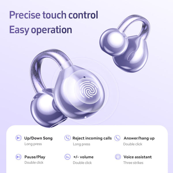 Elosung Purple M97 Spherical Ows Plated Over Ear Bluetooth Earphones Stylish Design Superior Sound Quality Comfortable Fit Earbuds