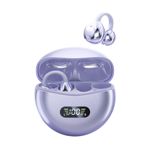 Elosung Purple M79 Spherical Ows Over Ear Bluetooth Earphones Wireless Stylish Design Superior Sound Quality Earbuds