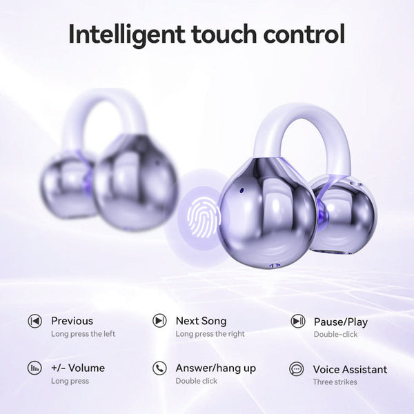 Elosung Purple M79 Spherical Ows Over Ear Bluetooth Earphones Wireless Stylish Design Superior Sound Quality Earbuds