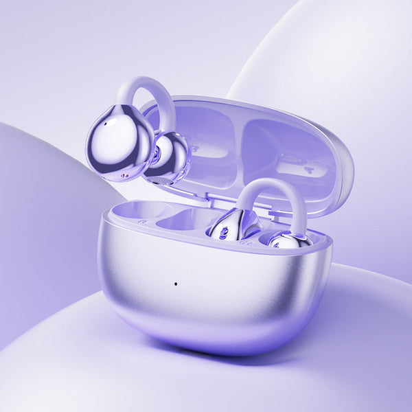 Elosung Purple M108 Spherical Ows Over Ear Bluetooth Earphones Stylish Design Premium Sound Wireless Convenience Earbuds