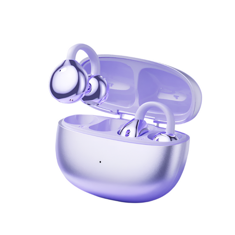 Elosung Purple M108 Spherical Ows Over Ear Bluetooth Earphones Stylish Design Premium Sound Wireless Convenience Earbuds