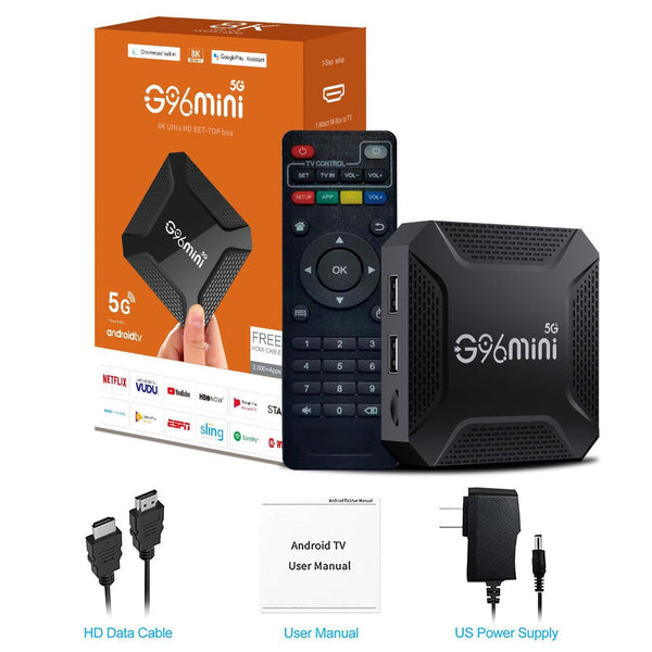 G96mini 5G Android Tv Box Rk3228 Processor 8K Hd 13.0 Wifi Smart Box(4G+32G) Internet & Media Streamers