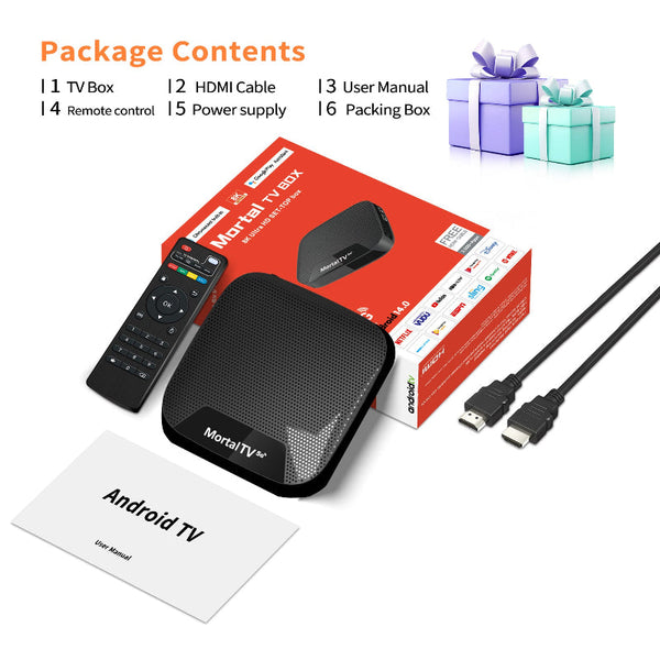 Elosung Mortal Tv T4 S905l Android 14 Box Dual Wifi + Bluetooth Smart Media Streaming High Performance(1G+8G) Internet & Media Streamers