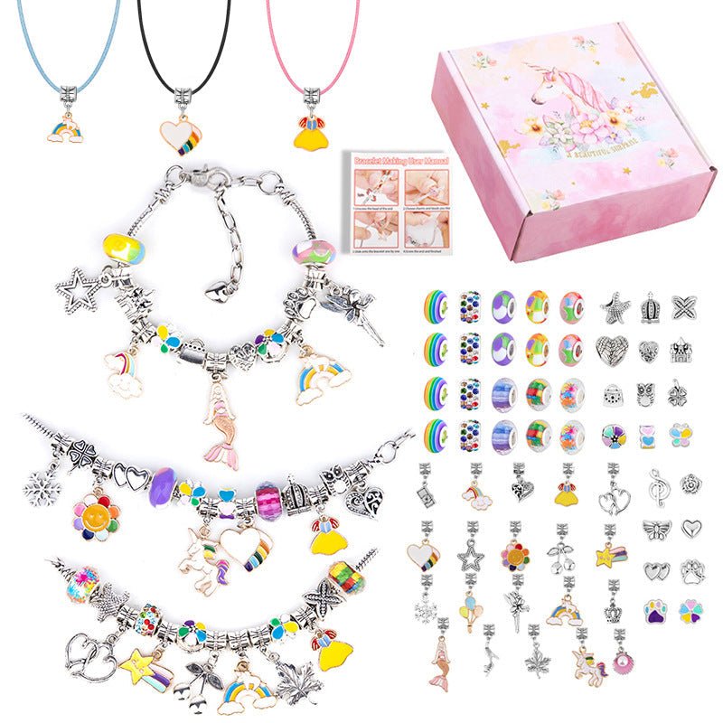 Elosung Diy Children's Bracelet Kit Bead Craft Puzzle Gift Set For Creative Play Other Kids Crafts