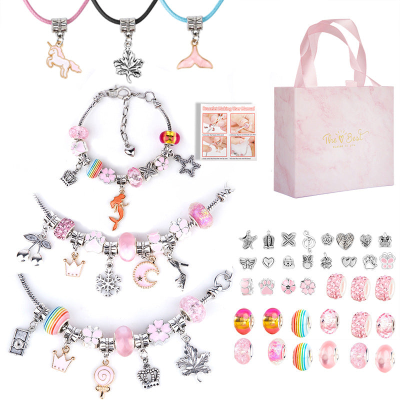 Elosung Diy Children's Bracelet Kit Bead Craft Puzzle Gift Set For Creative Play Other Kids Crafts