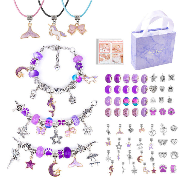 Elosung Diy Children's Bracelet Kit Bead Craft Puzzle Gift Set For Creative Play Other Kids Crafts